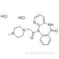 11- [2- (4-metylpiperazin-l-yl) acetyl] -5H-pyrido [2,3-b] [1,4] bensodiazepin-6-on-dihydroklorid CAS 29868-97-1